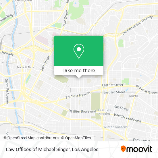 Law Offices of Michael Singer map