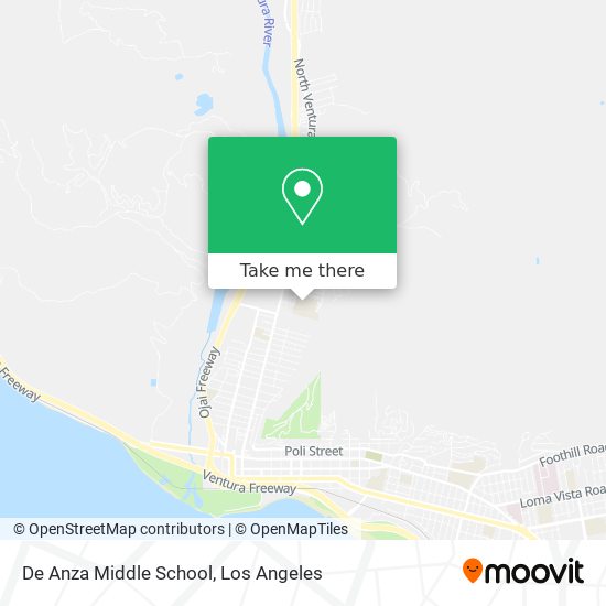 De Anza Middle School map