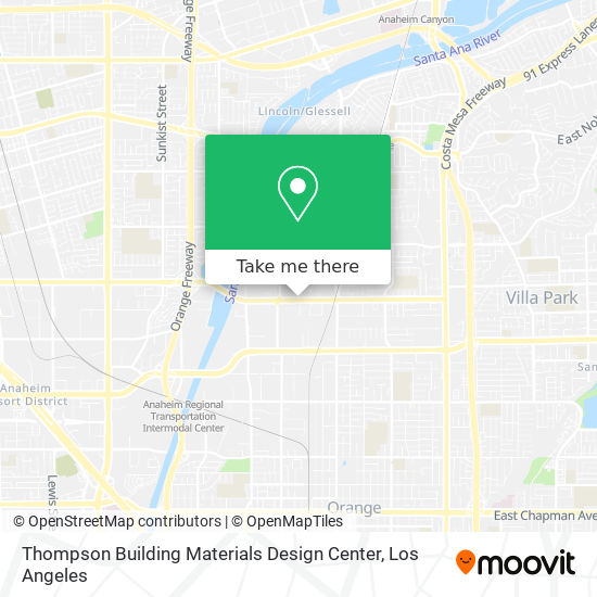 Thompson Building Materials Design Center map