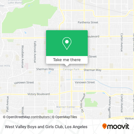 Mapa de West Valley Boys and Girls Club