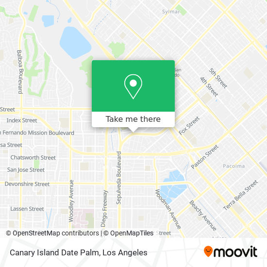 Canary Island Date Palm map