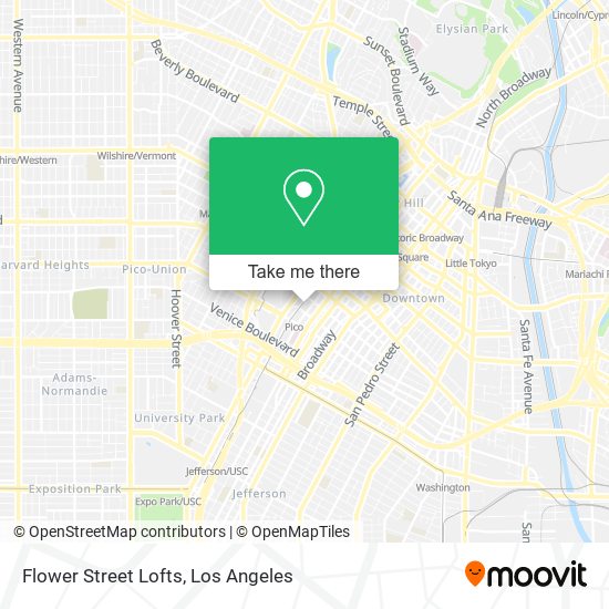 Mapa de Flower Street Lofts