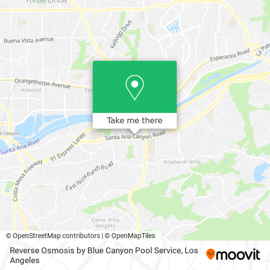 Mapa de Reverse Osmosis by Blue Canyon Pool Service