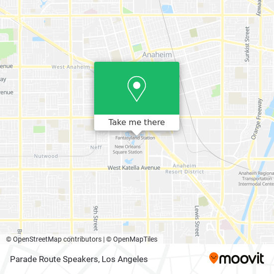 Parade Route Speakers map