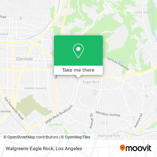 Walgreens Eagle Rock map