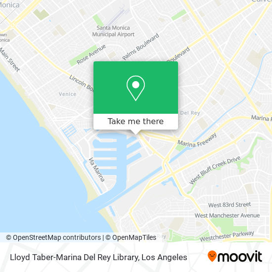 Lloyd Taber-Marina Del Rey Library map
