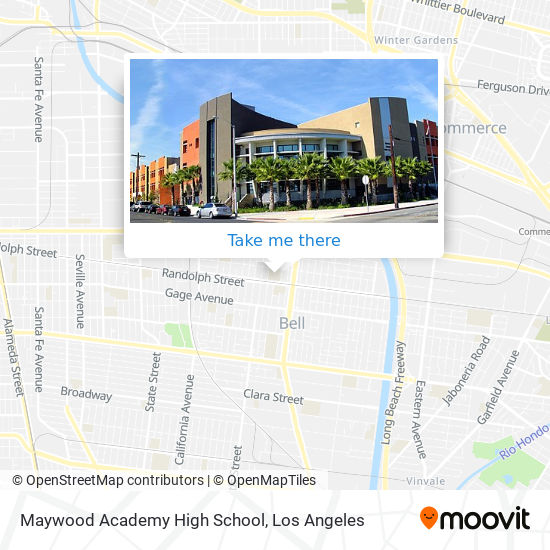 Maywood Academy High School map