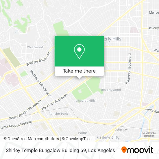 Mapa de Shirley Temple Bungalow Building 69