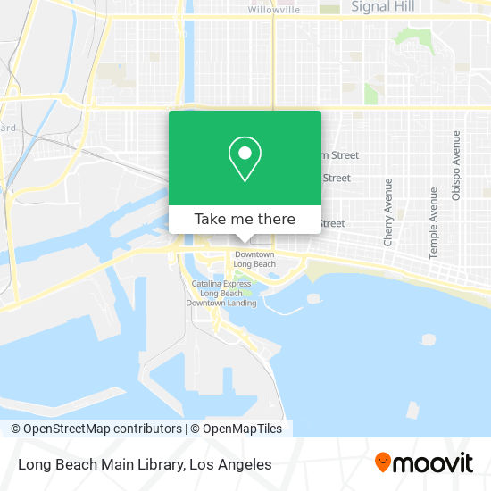 Long Beach Main Library map