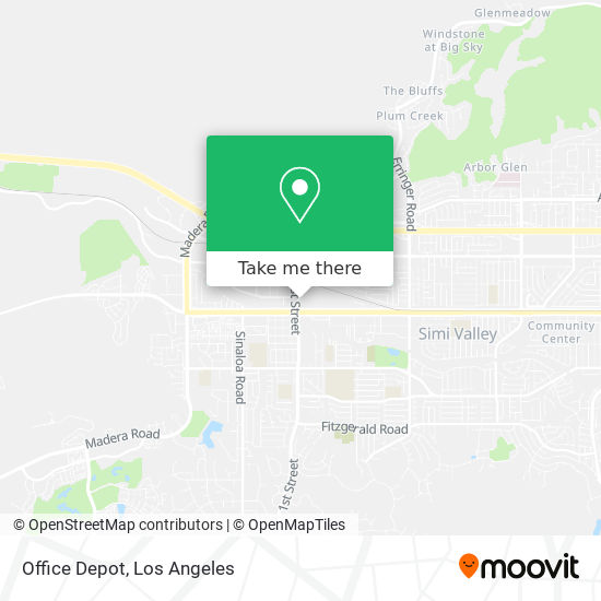 Office Depot map