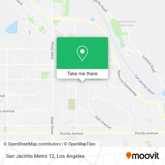 San Jacinto Metro 12 map