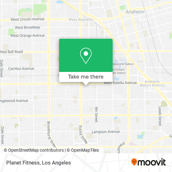 Planet Fitness map