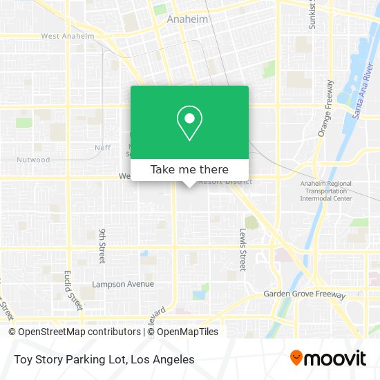 Toy Story Parking Lot map