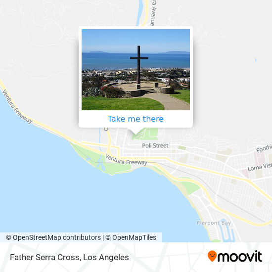 Father Serra Cross map