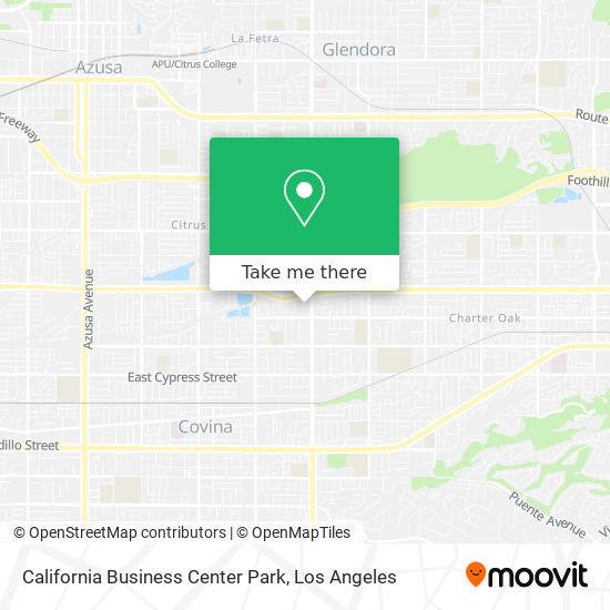 Mapa de California Business Center Park