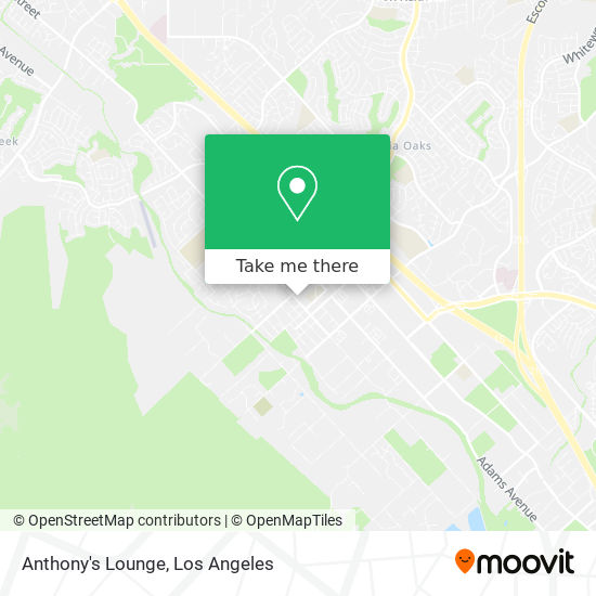 Anthony's Lounge map