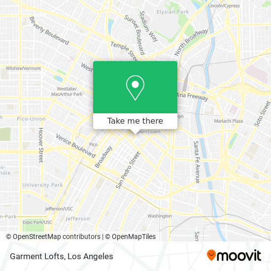 Mapa de Garment Lofts