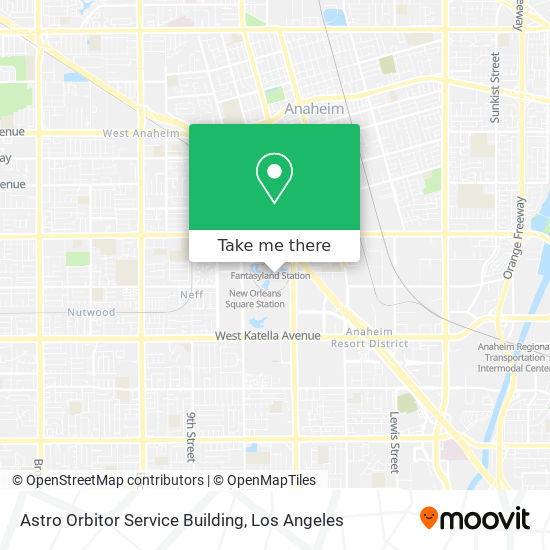 Astro Orbitor Service Building map