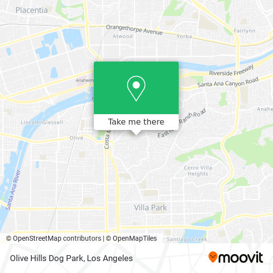 Olive Hills Dog Park map