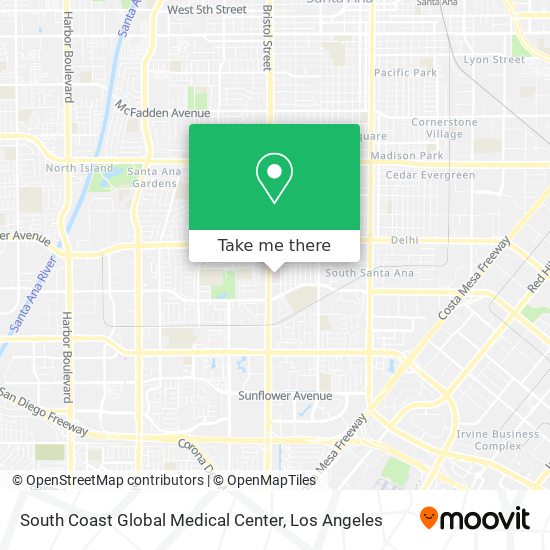 Mapa de South Coast Global Medical Center