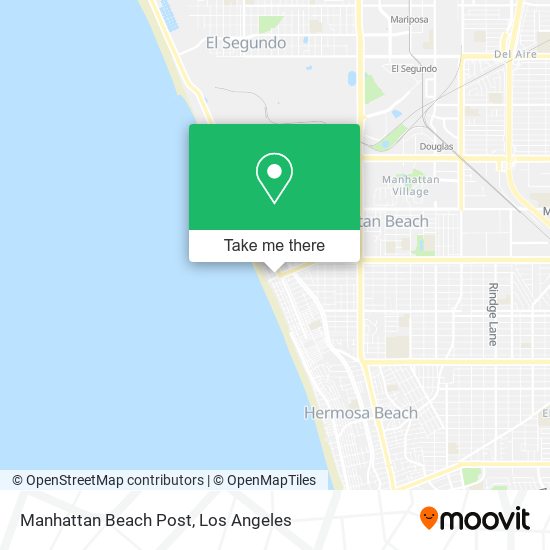Mapa de Manhattan Beach Post