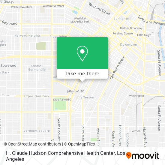 H. Claude Hudson Comprehensive Health Center map