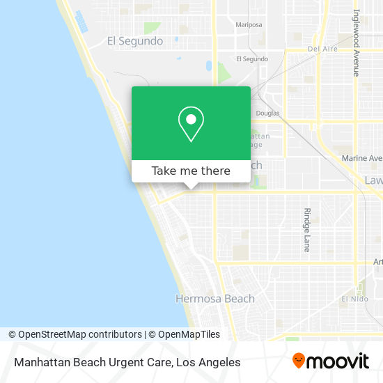 Manhattan Beach Urgent Care map