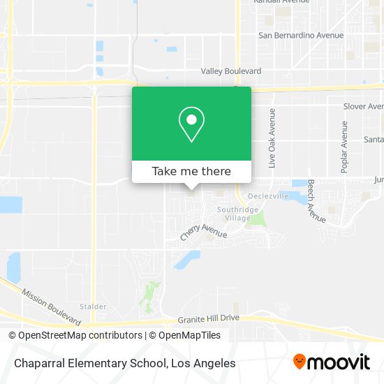 Mapa de Chaparral Elementary School