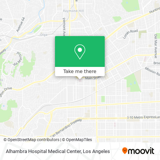 Mapa de Alhambra Hospital Medical Center