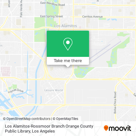 Mapa de Los Alamitos-Rossmoor Branch Orange County Public Library