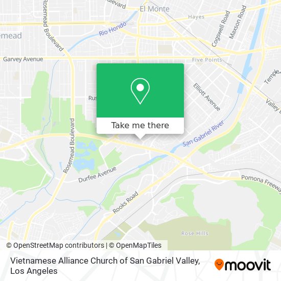 Vietnamese Alliance Church of San Gabriel Valley map