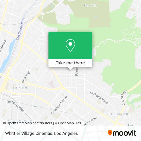 Mapa de Whittier Village Cinemas