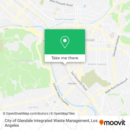 Mapa de City of Glendale Integrated Waste Management