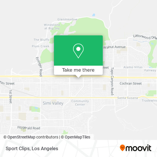 Sport Clips map