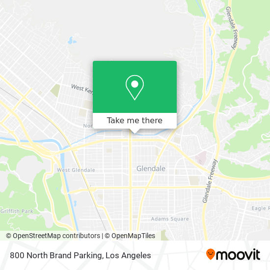 800 North Brand Parking map