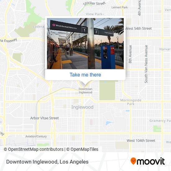 Downtown Inglewood map