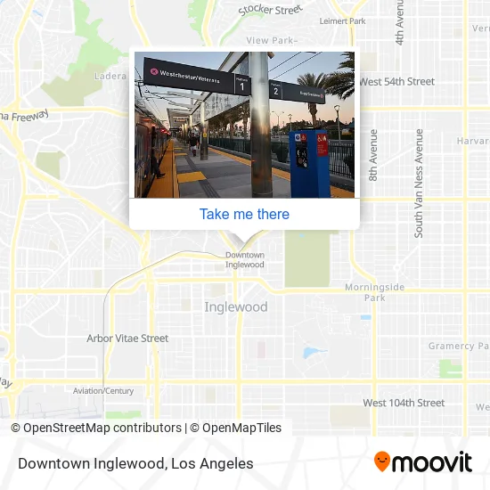 Downtown Inglewood map