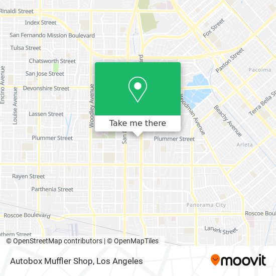 Autobox Muffler Shop map