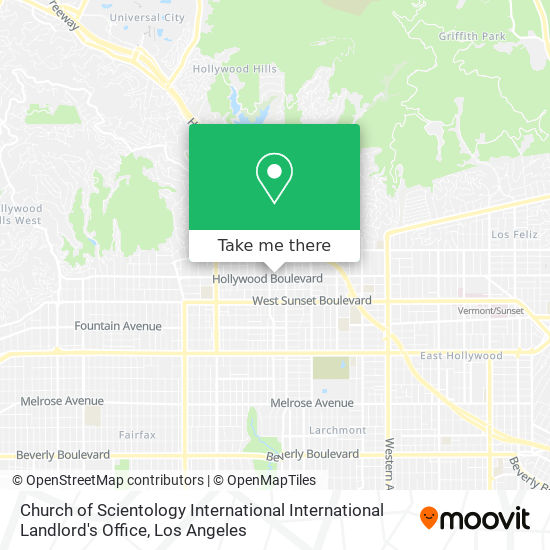 Mapa de Church of Scientology International International Landlord's Office