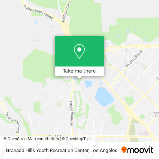 Granada Hills Youth Recreation Center map