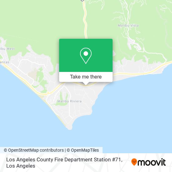 Los Angeles County Fire Department Station #71 map