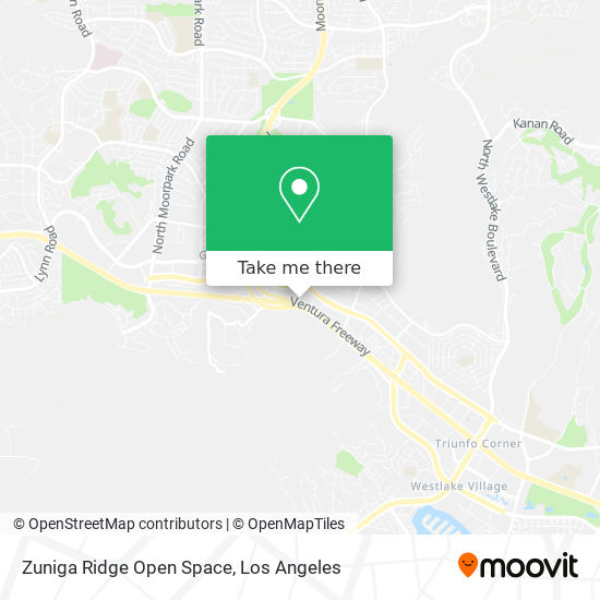 Zuniga Ridge Open Space map