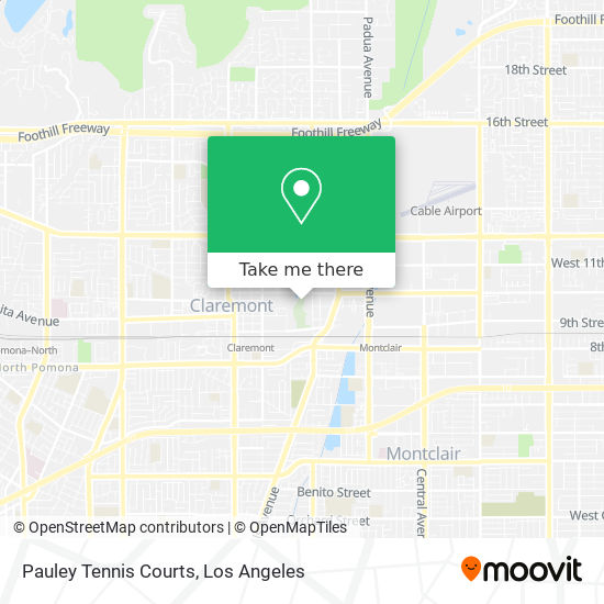 Pauley Tennis Courts map
