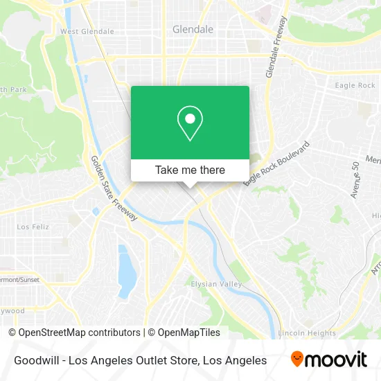 Mapa de Goodwill - Los Angeles Outlet Store