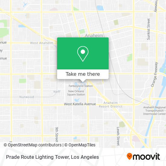 Prade Route Lighting Tower map