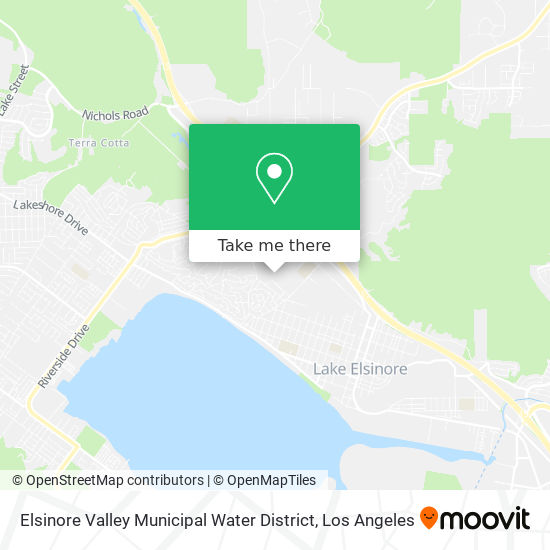 Mapa de Elsinore Valley Municipal Water District