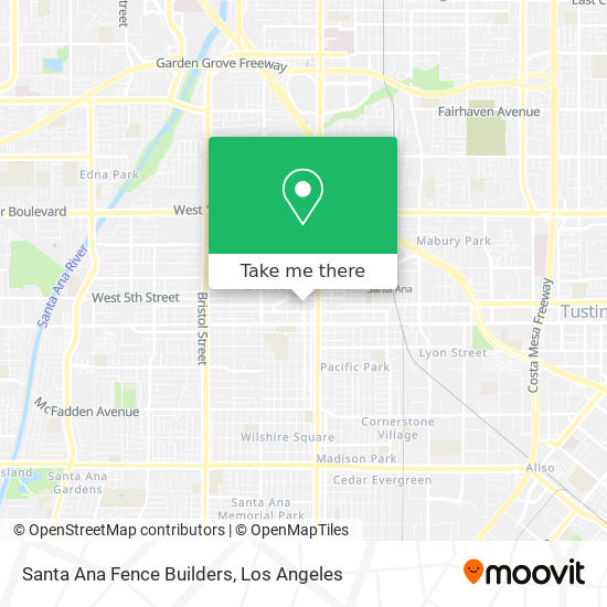 Santa Ana Fence Builders map