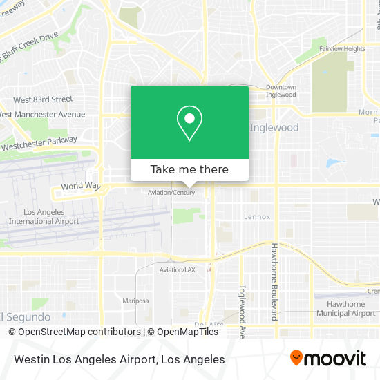 Westin Los Angeles Airport map