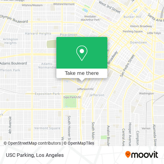 USC Parking map