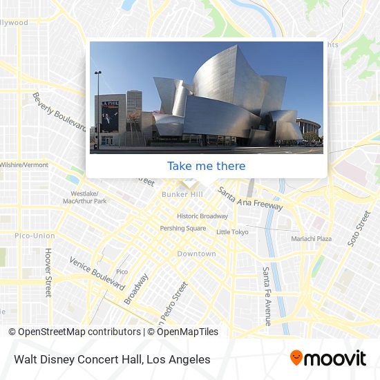 Walt Disney Concert Hall map